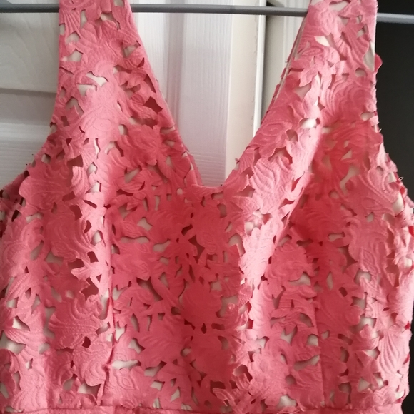 Pink fit and flare dress - Picture 3 of 6